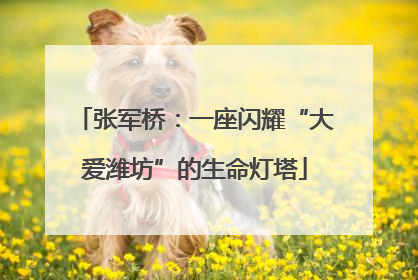 张军桥：一座闪耀“大爱潍坊”的生命灯塔