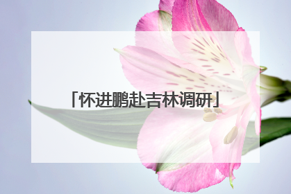 怀进鹏赴吉林调研