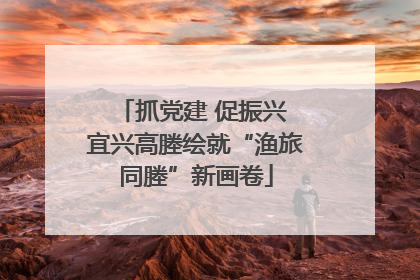抓党建 促振兴 宜兴高塍绘就“渔旅同塍”新画卷