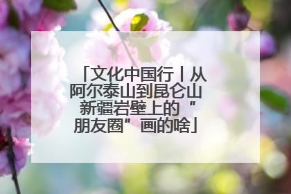 文化中国行丨从阿尔泰山到昆仑山 新疆岩壁上的“朋友圈”画的啥