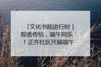 文化书院进行时｜粽香传情，端午同乐！正齐社区开展端午包粽子大赛