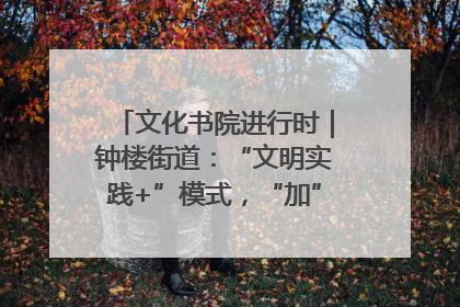 文化书院进行时｜钟楼街道：“文明实践+”模式，“加”出百姓幸福感
