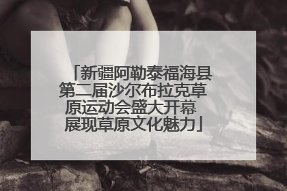 新疆阿勒泰福海县第二届沙尔布拉克草原运动会盛大开幕 展现草原文化魅力