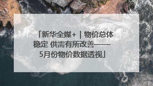 新华全媒+｜物价总体稳定 供需有所改善——5月份物价数据透视