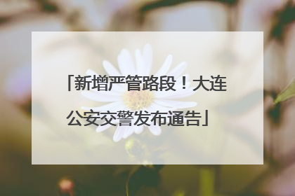 新增严管路段！大连公安交警发布通告