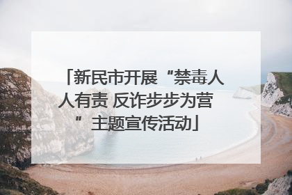 新民市开展“禁毒人人有责 反诈步步为营”主题宣传活动