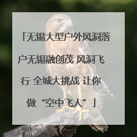 无锡大型户外风洞落户无锡融创茂 风洞飞行 全城大挑战 让你做“空中飞人”