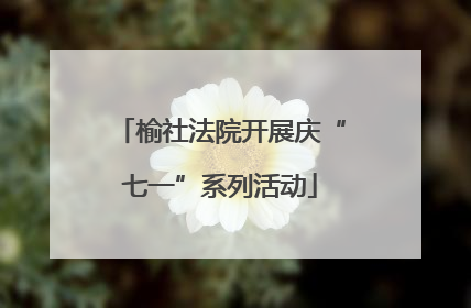榆社法院开展庆“七一”系列活动