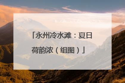 永州冷水滩：夏日荷韵浓（组图）