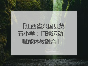 江西省兴国县第五小学：门球运动赋能体教融合