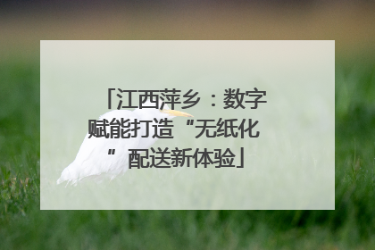 江西萍乡：数字赋能打造“无纸化”配送新体验