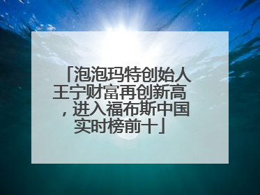 泡泡玛特创始人王宁财富再创新高，进入福布斯中国实时榜前十