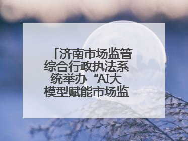 济南市场监管综合行政执法系统举办“AI大模型赋能市场监管”专题培训