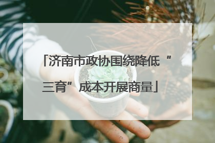 济南市政协围绕降低“三育”成本开展商量