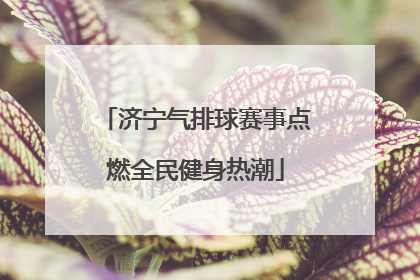 济宁气排球赛事点燃全民健身热潮