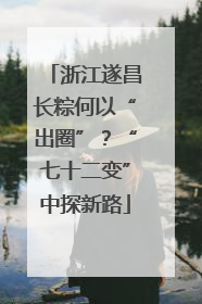 浙江遂昌长粽何以“出圈”？“七十二变”中探新路