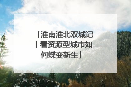 淮南淮北双城记丨看资源型城市如何蝶变新生