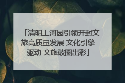 清明上河园引领开封文旅高质量发展 文化引擎驱动 文旅破圈出彩