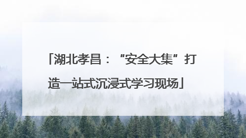 湖北孝昌：“安全大集”打造一站式沉浸式学习现场