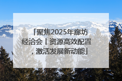 聚焦2025年廊坊经洽会丨资源高效配置，激活发展新动能