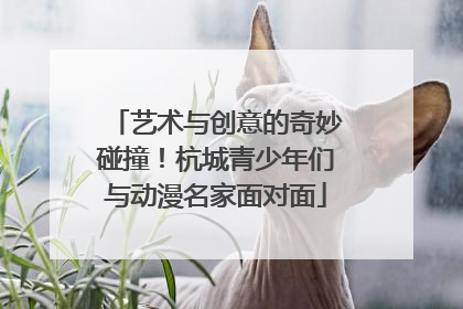 艺术与创意的奇妙碰撞！杭城青少年们与动漫名家面对面