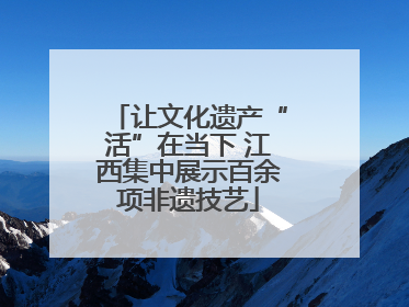 让文化遗产“活”在当下 江西集中展示百余项非遗技艺
