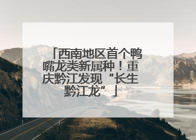 西南地区首个鸭嘴龙类新属种！重庆黔江发现“长生黔江龙”
