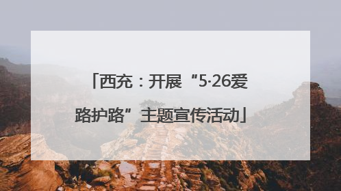 西充：开展“5·26爱路护路”主题宣传活动