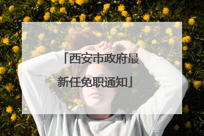 西安市政府最新任免职通知