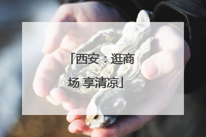 西安：逛商场 享清凉