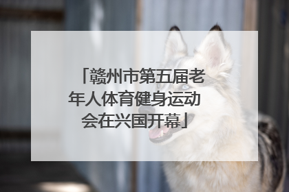赣州市第五届老年人体育健身运动会在兴国开幕