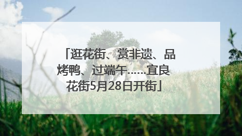 逛花街、赏非遗、品烤鸭、过端午……宜良花街5月28日开街