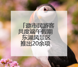 邀市民游客共度端午假期 东湖风景区推出20余项特色活动