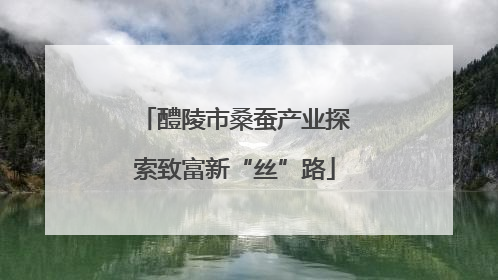 醴陵市桑蚕产业探索致富新“丝”路