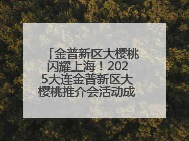 金普新区大樱桃闪耀上海！2025大连金普新区大樱桃推介会活动成功举办！