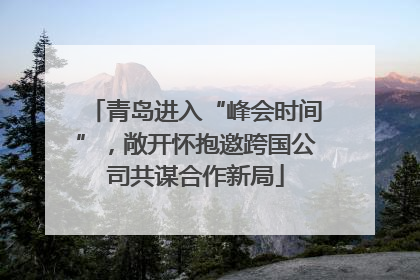 青岛进入“峰会时间”，敞开怀抱邀跨国公司共谋合作新局