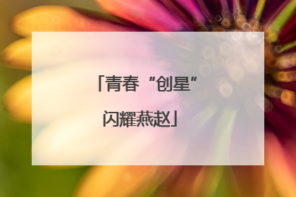 青春“创星” 闪耀燕赵