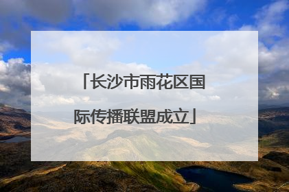 长沙市雨花区国际传播联盟成立
