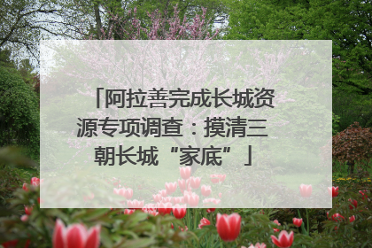 阿拉善完成长城资源专项调查：摸清三朝长城“家底”