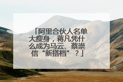 阿里合伙人名单大瘦身，蒋凡凭什么成为马云、蔡崇信“新搭档”？