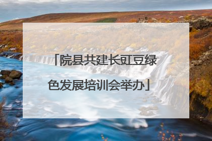院县共建长豇豆绿色发展培训会举办