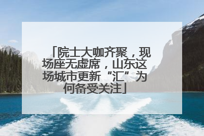 院士大咖齐聚，现场座无虚席，山东这场城市更新“汇”为何备受关注