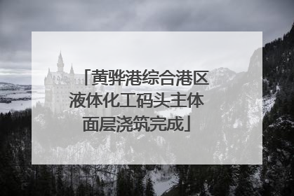 黄骅港综合港区液体化工码头主体面层浇筑完成