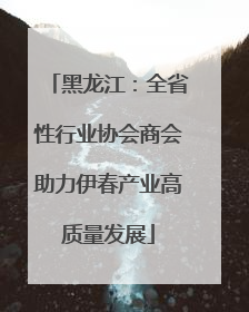 黑龙江：全省性行业协会商会助力伊春产业高质量发展