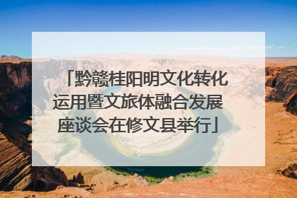黔赣桂阳明文化转化运用暨文旅体融合发展座谈会在修文县举行