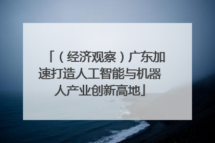 （经济观察）广东加速打造人工智能与机器人产业创新高地