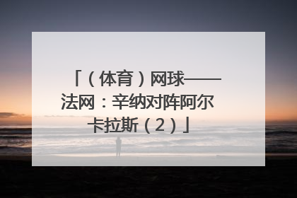 （体育）网球——法网：辛纳对阵阿尔卡拉斯（2）