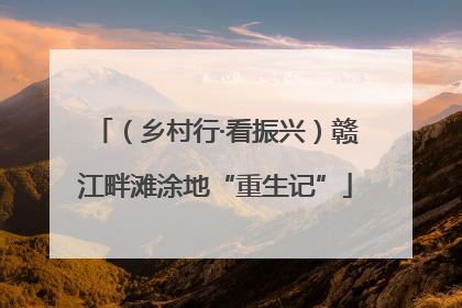 （乡村行·看振兴）赣江畔滩涂地“重生记”