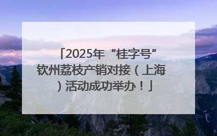 2025年“桂字号”钦州荔枝产销对接（上海）活动成功举办！