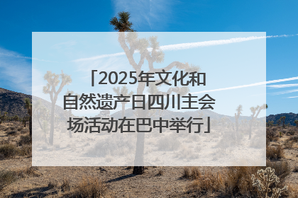 2025年文化和自然遗产日四川主会场活动在巴中举行